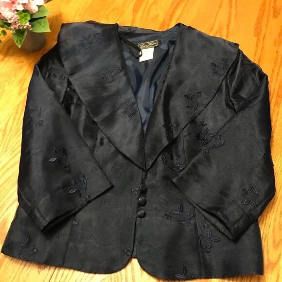 Lori Max Chiffon Jacket Size 14 - Picture 3 of 10
